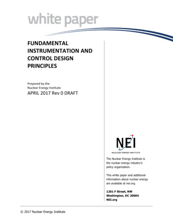 Fundamental Instrumentation And Control Design Principles