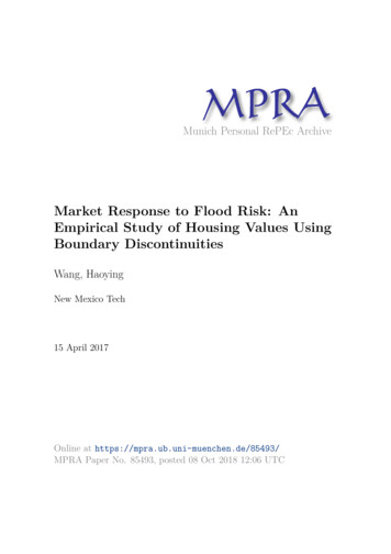 Market Response To Flood Risk: An Empirical Study Of Housing . - LMU