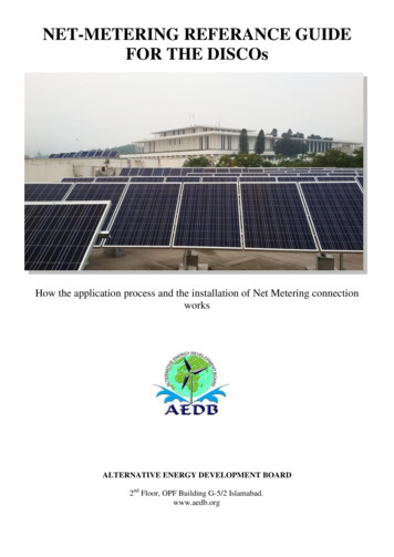 NET-METERING REFERANCE GUIDE FOR THE DISCOs - AEDB