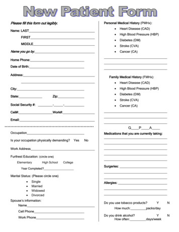 Please Fill This Form Out Legibly. - Myrtle Beach Diet