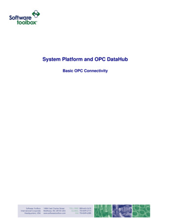 System Platform And OPC DataHub - Support.softwaretoolbox 