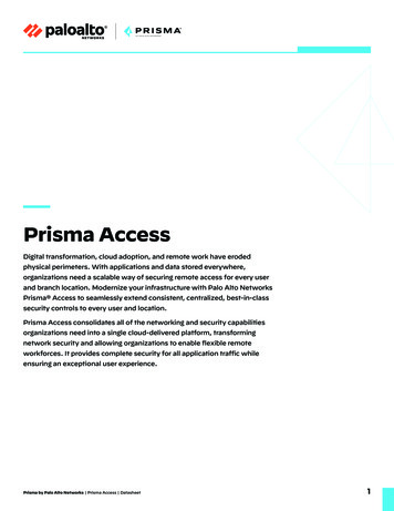 Prisma Access Datasheet - Howard