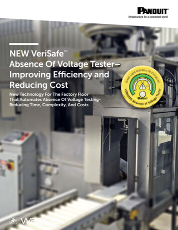NEW VeriSafe Absence Of Voltage Tester- Improving Efficiency . - WESCO