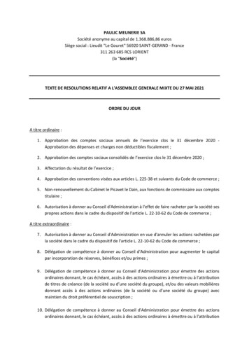 PAULIC MEUNERIE SA Société Anonyme Au Capital De 1.368.886,86 Euros .