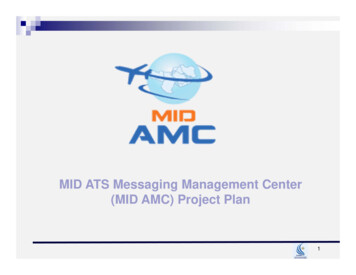 MID ATS Messaging Management Center (MID AMC) Project Plan - ICAO