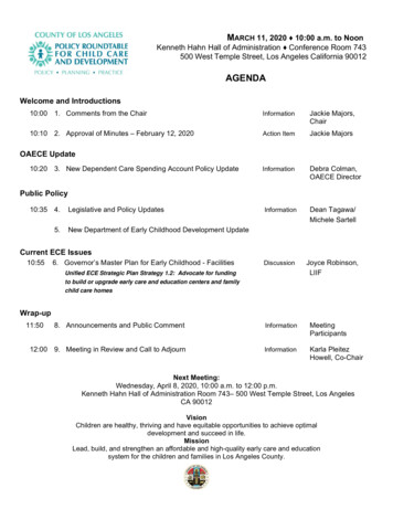 PRCCD Agenda 11March20 (1) - Los Angeles County, California