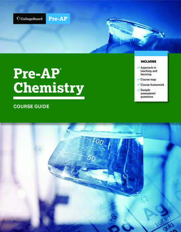 Pre-AP Chemistry Course Guide - College Board