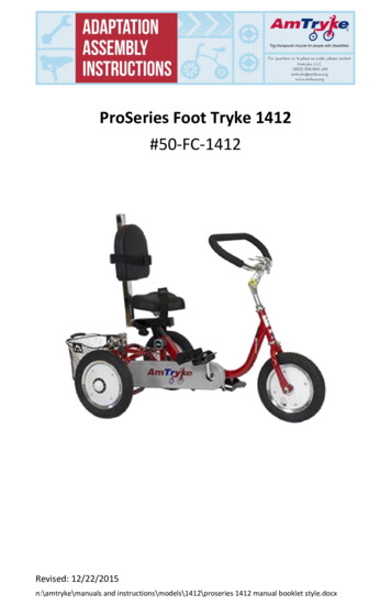 ProSeries Foot Tryke 1412 - AMBUCS
