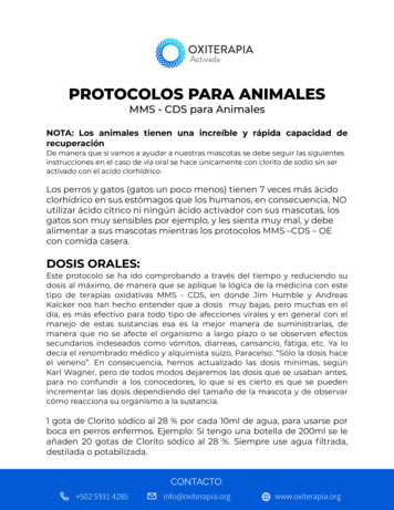 Protocolos De Animales - Oxiterapia