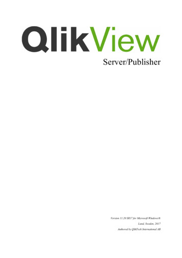 QlikView Server Reference Manual - 1с Отчетность на .