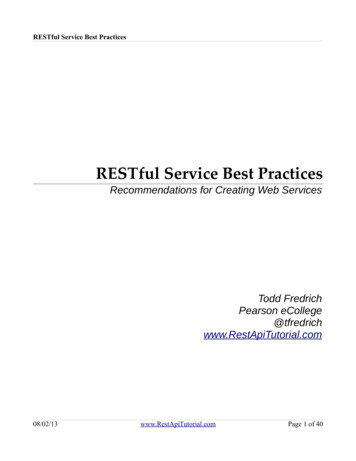 RESTful Service Best Practices - GitHub