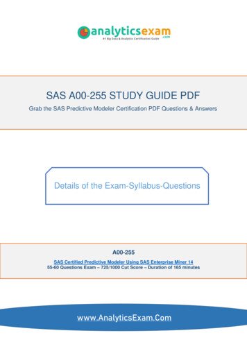SAS A00-255 STUDY GUIDE PDF - Certification Box