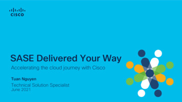 SASE Delivered Your Way - Cisco