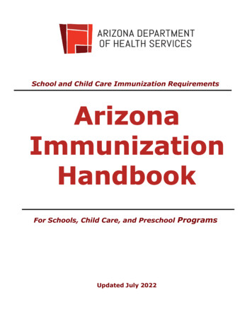 For Schools, Child Care, And Preschool Programs - Arizona Department Of .
