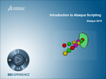 Introduction To Abaqus Scripting