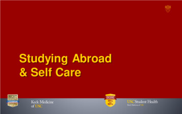 Studying Abroad & Self Care - University Of Southern California