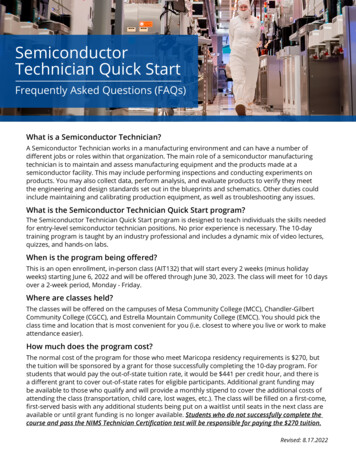 Semiconductor Technician Quick Start