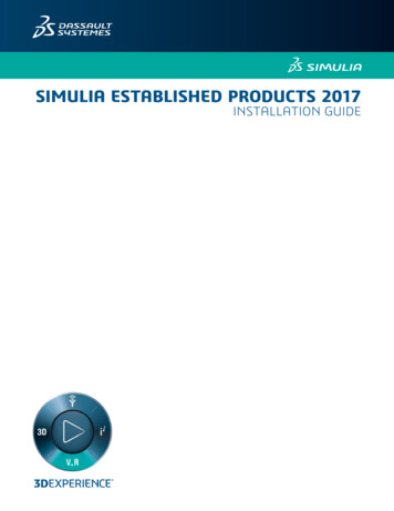 SIMULIA ESTABLISHED PRODUCTS 2017 - Nvidia