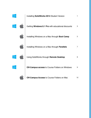 Installing SolidWorks 2014 Student Version Getting Windows . - Gatech.edu