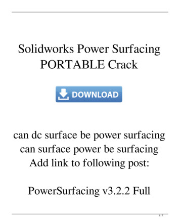 Solidworks Power Surfacing PORTABLE Crack