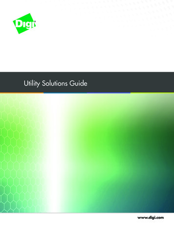 Digi Utility Solutions Guide - Digi International
