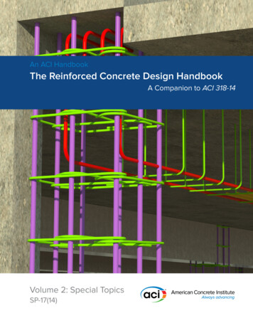 An ACI Handbook The Reinforced Concrete Design Handbook