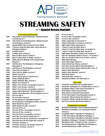 Streaming Safety List - AP Safety Training