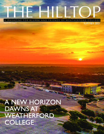 A New Horizon Dawns At Weatherford College