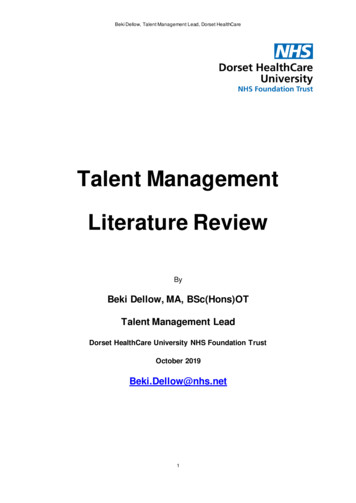 Talent Management Literature Review