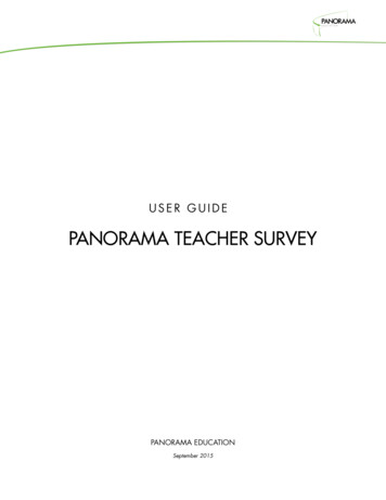 PANORAMA TEACHER SURVEY - Rhode Island