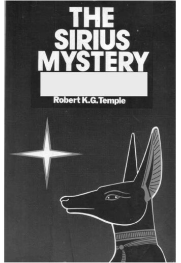 The Sirius Mystery - Internet Archive