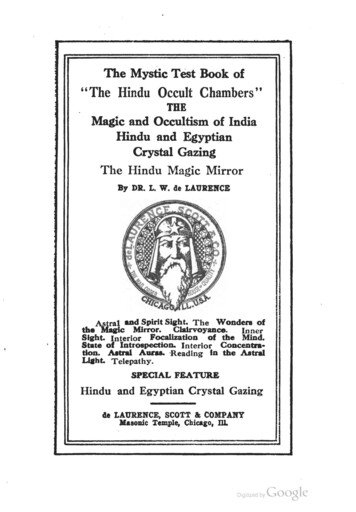 Test The Hindu Occult Chambers ME - Rahul Singh
