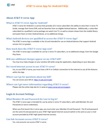 AT&T U-verse App For Android FAQs