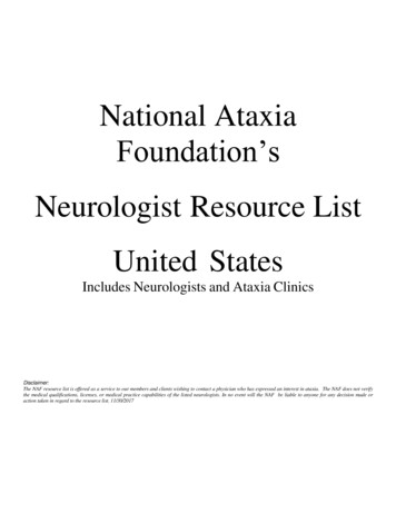 National Ataxia Foundation's