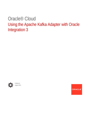 Using The Apache Kafka Adapter With Oracle Integration 3