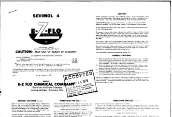 U.S. EPA, Pesticide Product Label, E-Z-FLO SEVIMOL 4, 05/15/1975