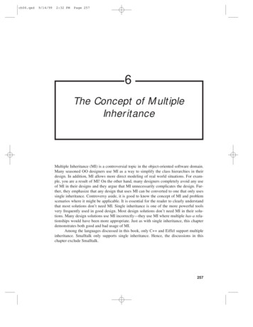 The Concept Of Multiple Inheritance - Pearson