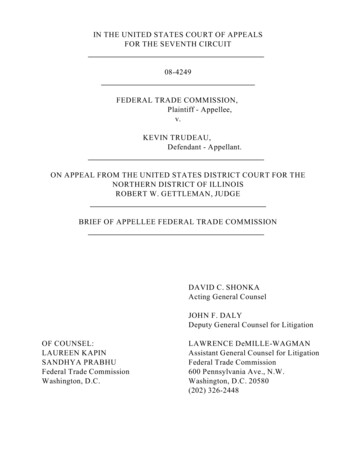 08-4249 Federal Trade Commission, Kevin Trudeau, On Appeal From The .
