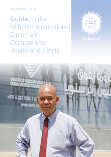 Guide To The NEBOSH International Diploma In Occupational Health And Safety
