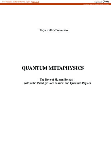 ViimQuantum Metaphysics Final Version 190404 -EDI - CORE