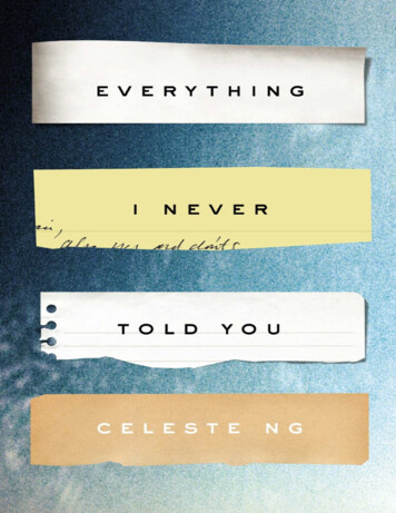 Everything I Never Told You - ICRRD
