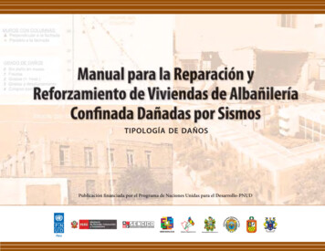 Manual Para La Reparacion Y Reforzamiento De Viviendas De Albanileri A .