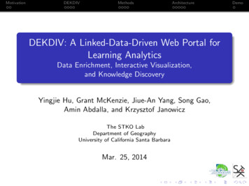 DEKDIV: A Linked-Data-Driven Web Portal For Learning Analytics