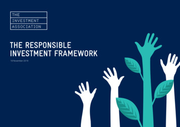 The Responsible Investment Framework
