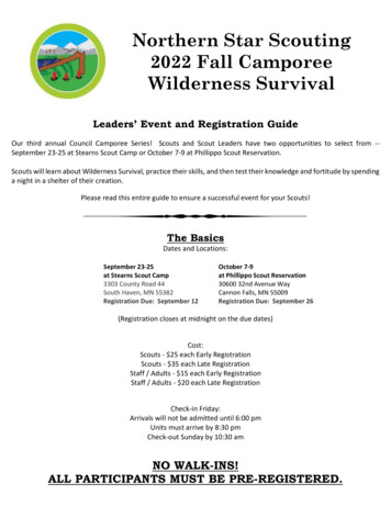 Northern Star Scouting 2022 Fall Camporee Wilderness Survival