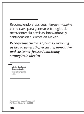 Reconociendo El Customer Journey Mapping Como Clave Para Generar .