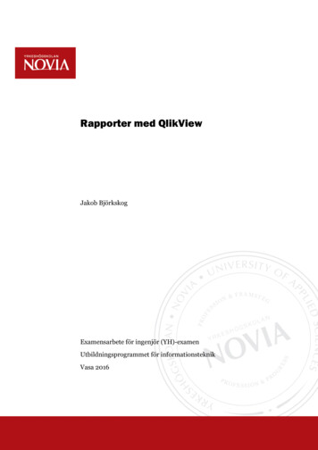 Rapporter Med QlikView - CORE