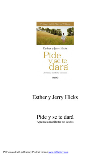 Hicks, Esther Y Jerry - Pide Y Se Te Dara - Janium