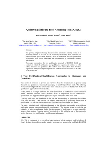 Qualifying Software Tools According To ISO 26262 - MathWorks