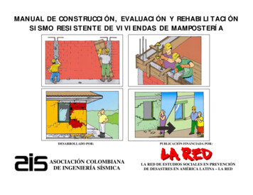 Manual De Construcción, Evaluación Y Rehabilitación Sismo Resistente De .